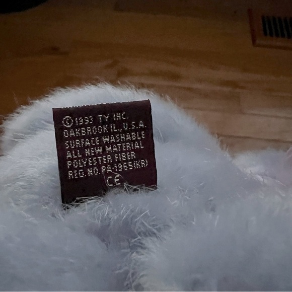 Ty Attic Treasures Azalea Jointed Bunny Rabbit Plush Beanbag Stuffed Animal Hare - Picture 7 of 7